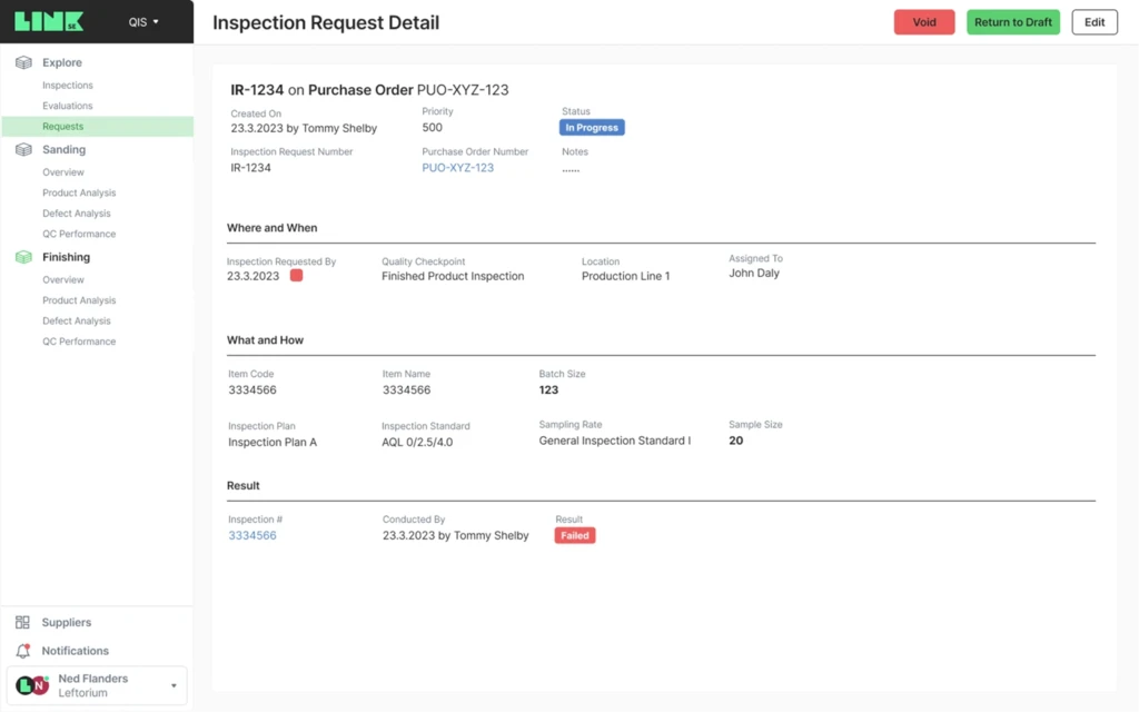 Quality improvement analytics
